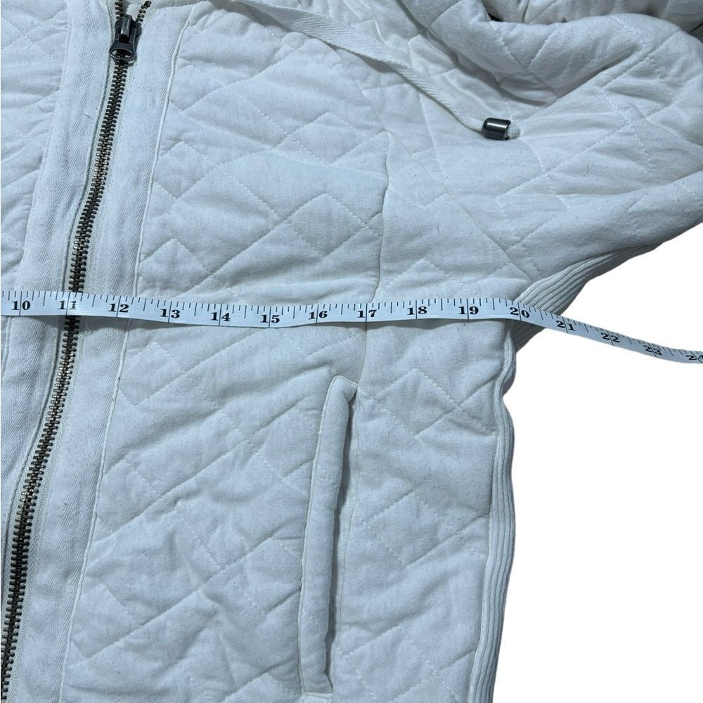 Free People quilted split back ivory jacket - Picture 6 of 7